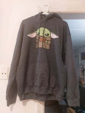 Baby Yoda Mens Hoodie XL